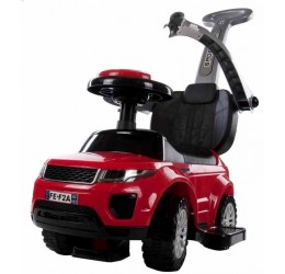 Paspiriama mašinėlė su rankena ''Sport car'', raudona