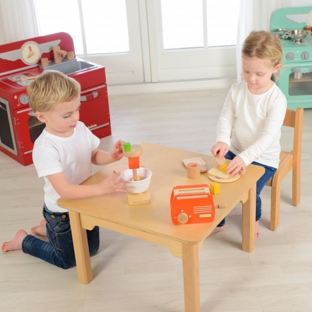 MASTERKIDZ medinis pusryčių rinkinys su skrudintuvu