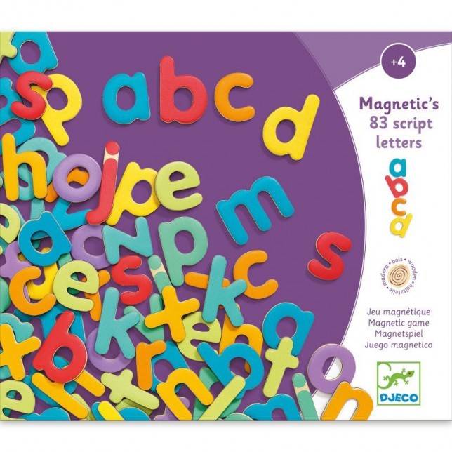 Djeco magnetinės raidelės 83 vnt