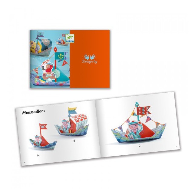 Djeco origami rinkinys "Laivai"