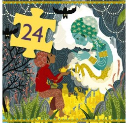 Djeco siluetinė dėlionė "Aladinas" 24 dalys