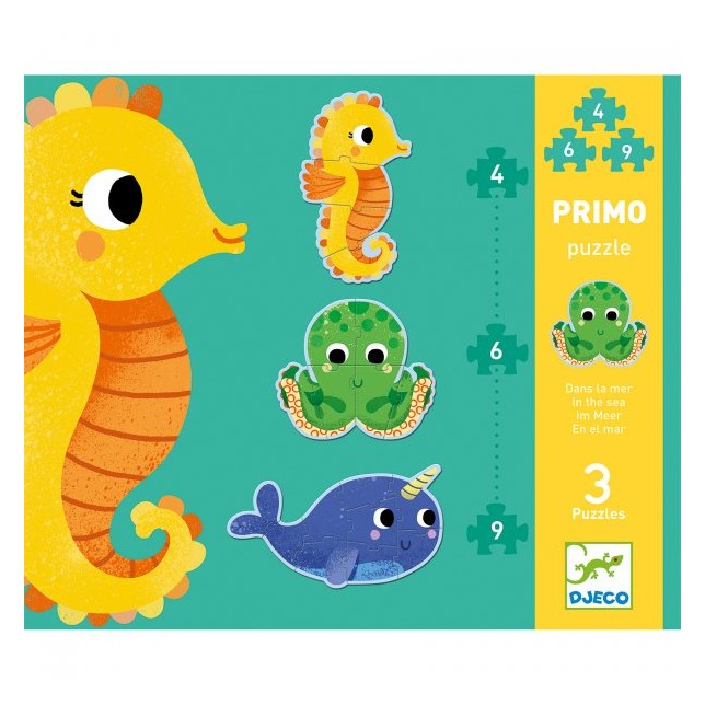 Djeco dėlionių rinkinys - Jūros pasaulyje