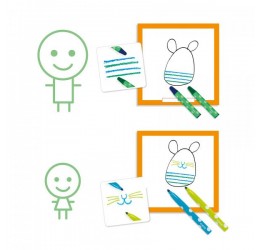 Djeco piešimo rinkinys - Linksmi gyvūnai