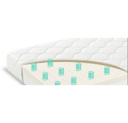 Baltas kūdikių čiužinys 120x60 cm