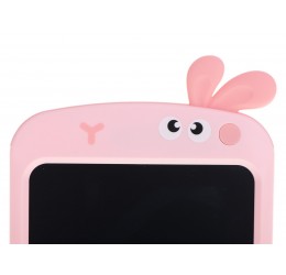 Rožinė LCD piešimo planšetė "Zuikutis"
