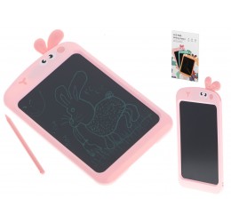 Rožinė LCD piešimo planšetė "Zuikutis"