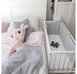 Mini kūdikių lovytė - "Crib white" 90x40 cm
