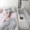 Mini kūdikių lovytė - "Crib white" 90x40 cm