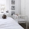 Mini kūdikių lovytė - "Crib white" 90x40 cm