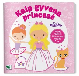 Spalvinimo knygutė "Kaip gyvena princesė" 2-3m