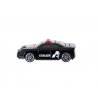 Juodas metalinis policijos automobilis "Saugok ir padėk"