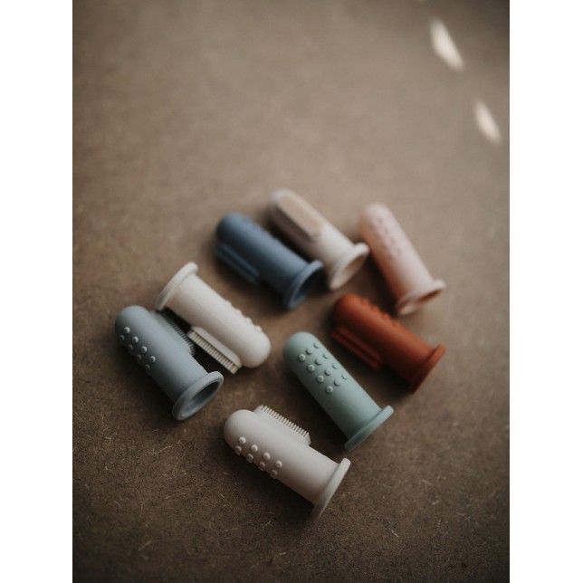 Mushie silikoninis dantų šepetėlis "Blush / Sand" (2vnt.)