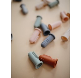 Mushie silikoninis dantų šepetėlis "Blush / Sand" (2vnt.)