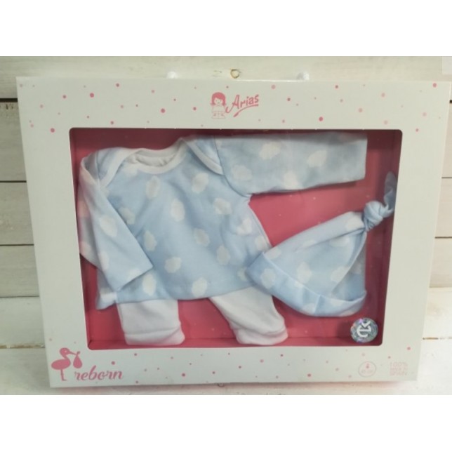 Rūbeliai lėlytei 45cm