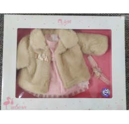 Rūbeliai lėlytei 45cm