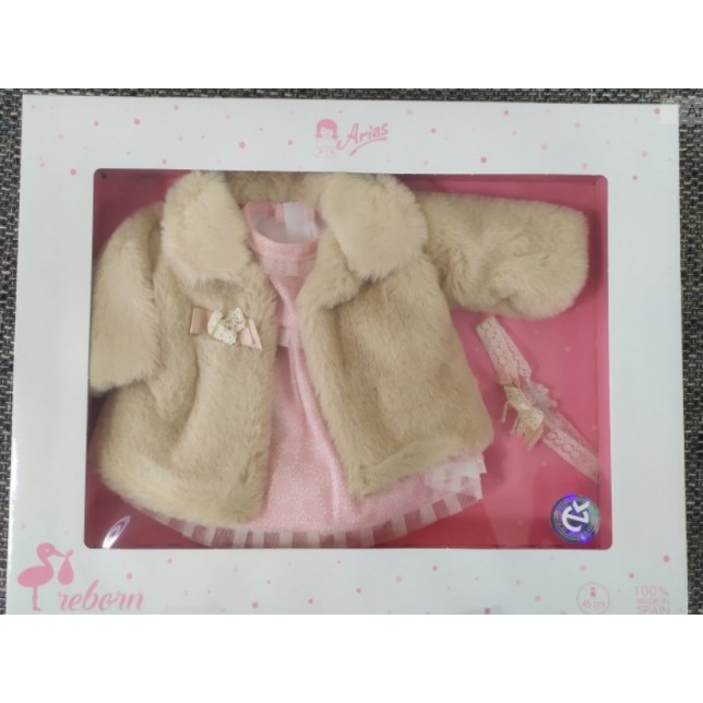 Rūbeliai lėlytei 45cm