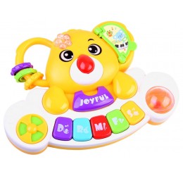 Spalvingas vaikiškas pianinas "Geltona Koala"