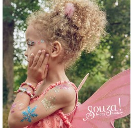Blizgių tatuiruočių rinkinys "Fėja"