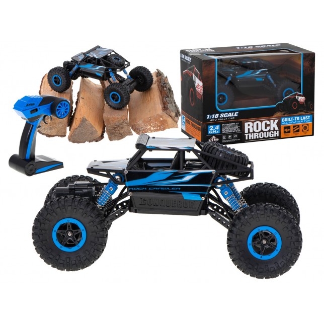 RC automobilis "Rock Crawler" mėlynas
