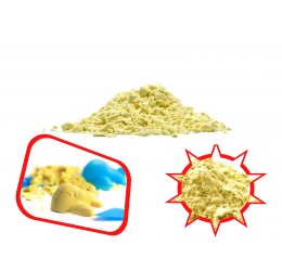 Geltonas kinetinis smėlis, 1kg