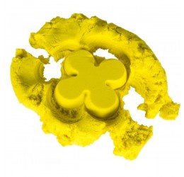 Geltonas kinetinis smėlis, 1kg