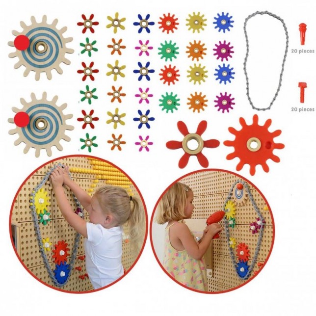 MASTERKIDZ sieninė lenta ''Pasigamink savo mechanizmą''