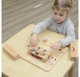 MASTERKIDZ medinė, edukacinė lenta ''Emocijos''