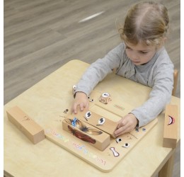 MASTERKIDZ medinė, edukacinė lenta ''Emocijos''