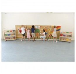 Masterkidz 2 dalių kūrybinė lenta 80x120cm.