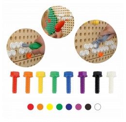 Masterkidz kūrybinei lentai skirti varžteliai 512vnt.