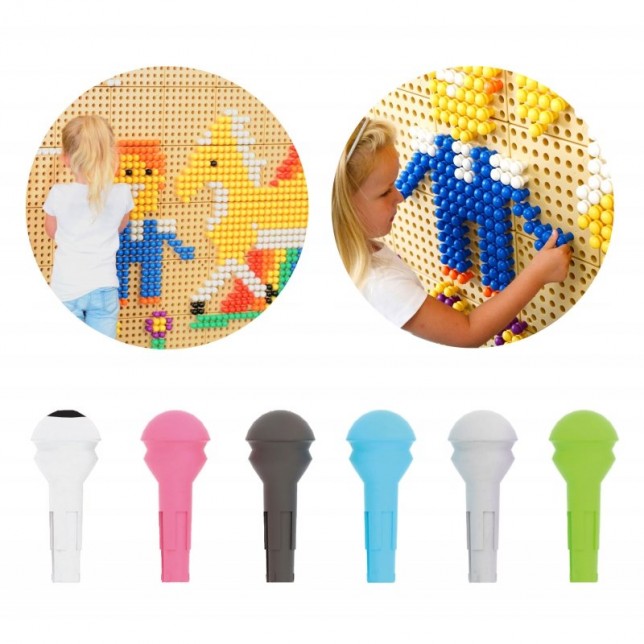 MASTERKIDZ kūrybinės lentos smeigtukai 512 vnt. 6 spalvos