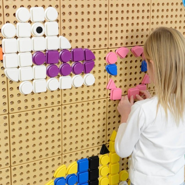 MASTERKIDZ kūrybinei lentai skirti smeigtukai ''Formos'' 64 vnt.