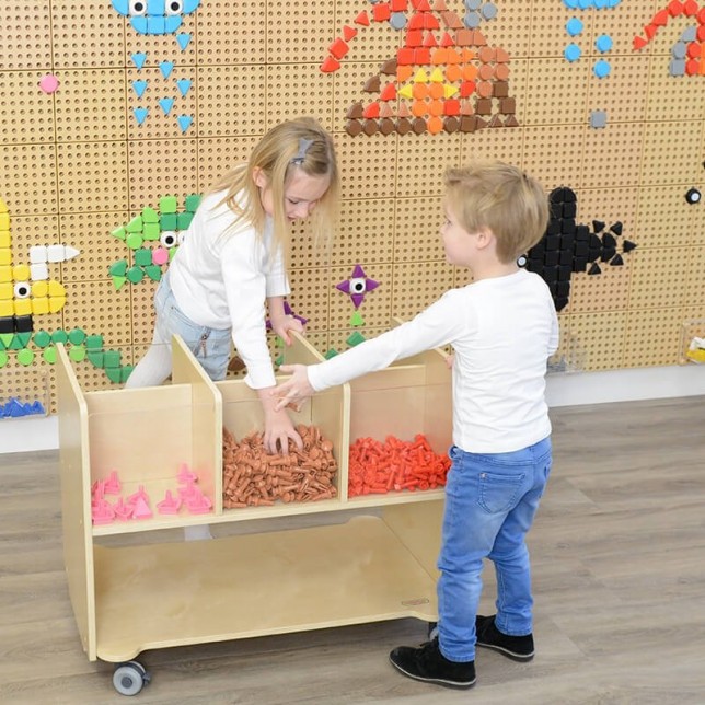 MASTERKIDZ kūrybinei lentai skirti smeigtukai ''Formos'' 64 vnt.