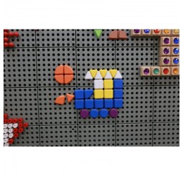 MASTERKIDZ kūrybinei lentai skirti smeigtukai ''Formos'' 64 vnt.