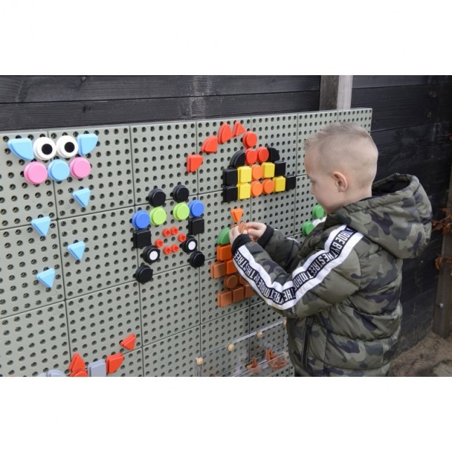 MASTERKIDZ kūrybinei lentai skirti smeigtukai ''Formos'' 64 vnt.