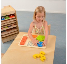 Masterkidz medinė dėlionė ''Geometrinės figūros''