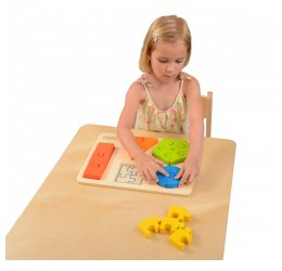 Masterkidz medinė dėlionė ''Geometrinės figūros''