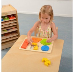 Masterkidz medinė dėlionė ''Geometrinės figūros''