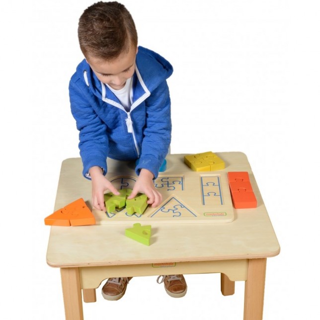 Masterkidz medinė dėlionė ''Geometrinės figūros''