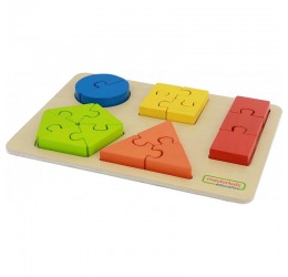 Masterkidz medinė dėlionė ''Geometrinės figūros''