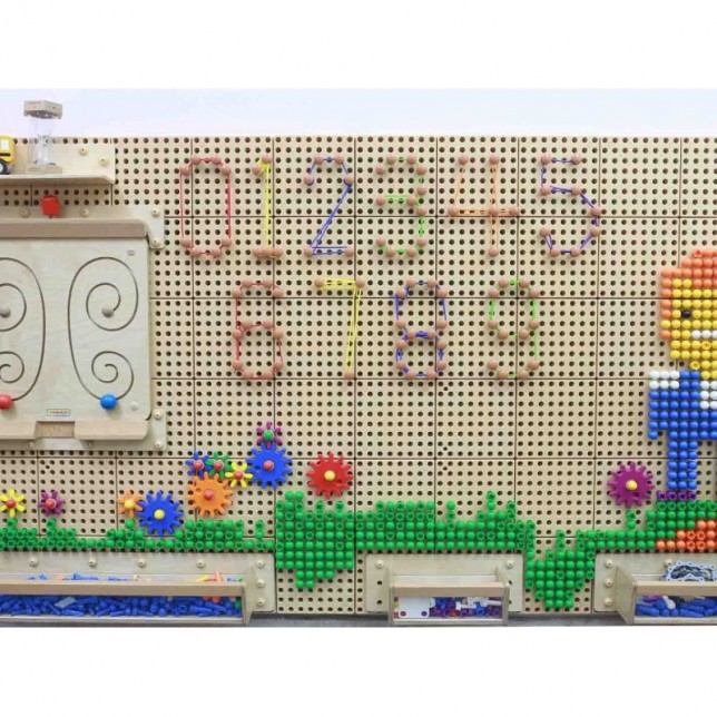 Masterkidz kūrybinei lentai skirti smeigtukai ir virvelės, 260 vnt.