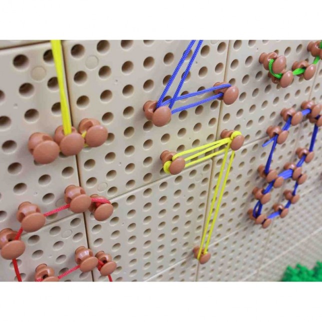 Masterkidz kūrybinei lentai skirti smeigtukai ir virvelės, 260 vnt.