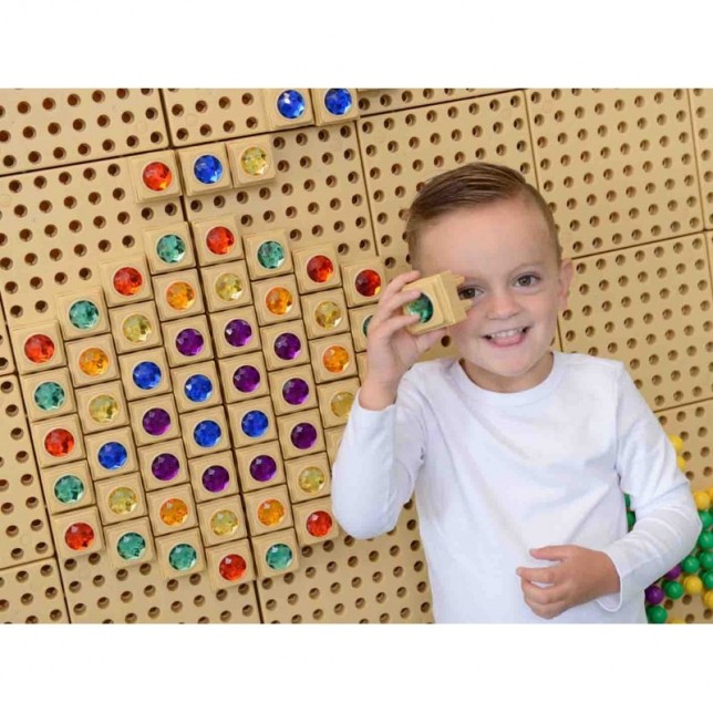 Masterkidz kūrybinei lentai skirti kristaliukai, 72 vnt.