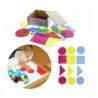 MASTERKIDZ skaidrių - spalvingų geometrinių figūrų rinkinys