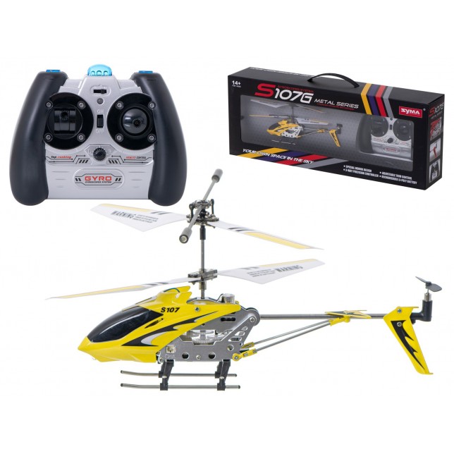 RC geltonos spalvos sraigtasparnis "SYMA S107G"