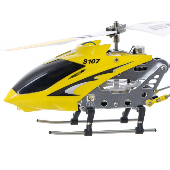 RC geltonos spalvos sraigtasparnis "SYMA S107G"