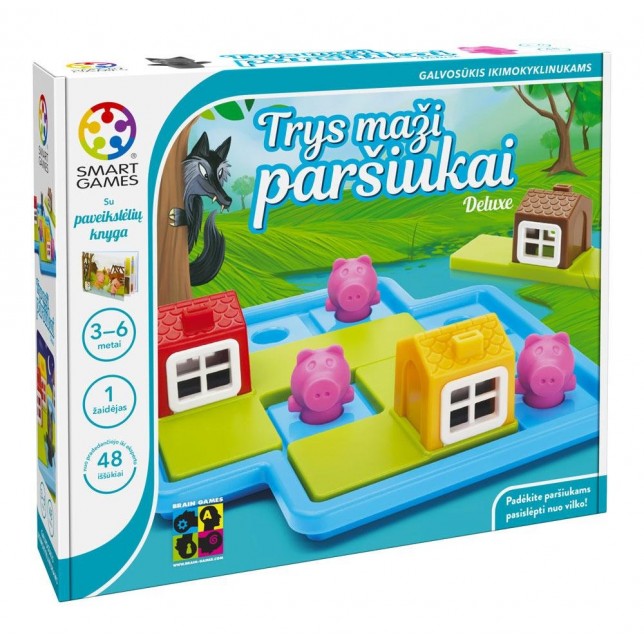 Loginis žaidimas "Trys maži paršiukai"
