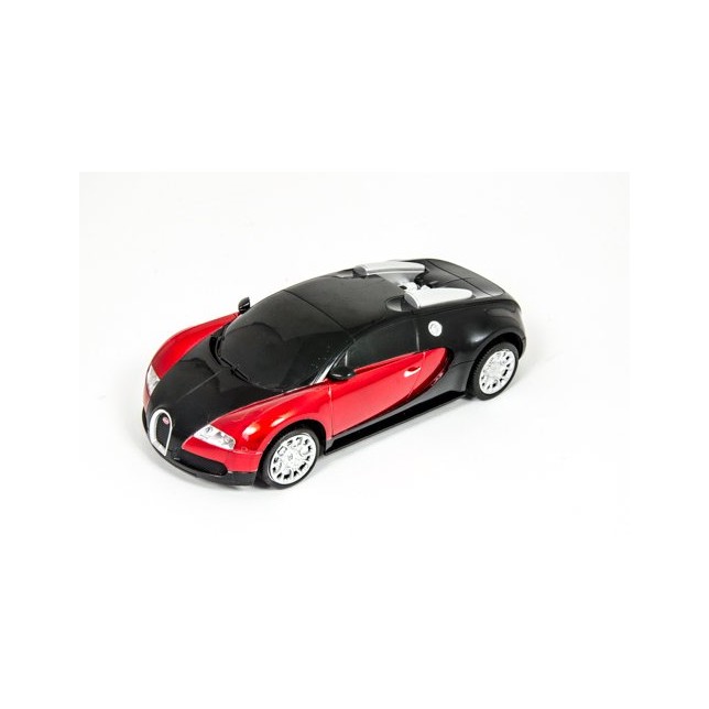 "RC Bugatti Veyron" automobilio licensija 1:24 raudona