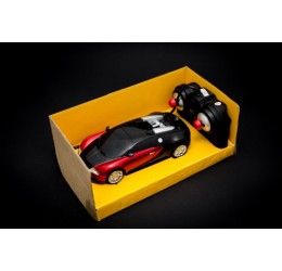 "RC Bugatti Veyron" automobilio licensija 1:24 raudona