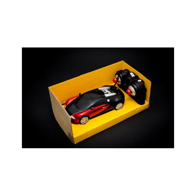 "RC Bugatti Veyron" automobilio licensija 1:24 raudona